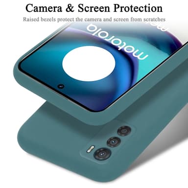 Motorola MOTO G42 silikondeksel case (grønn)