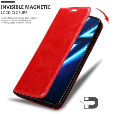 Realme 6 PRO lommebokdeksel case (rød)