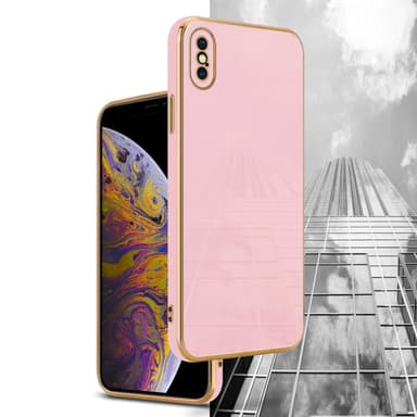 iPhone XS MAX silikondeksel case (rosa)