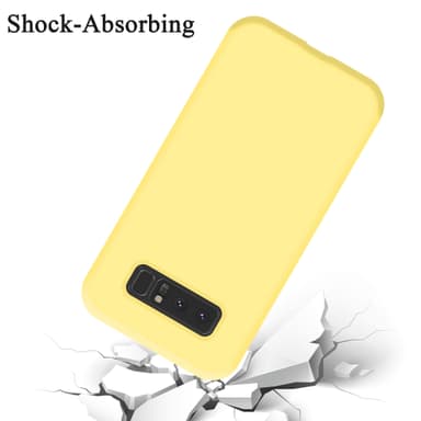 Samsung Galaxy NOTE 8 silikondeksel case (gul)