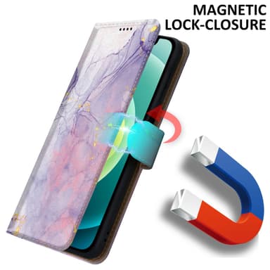 iPhone 12 MINI lommebokdeksel etui (lilla)
