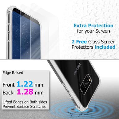 Samsung Galaxy S8 Deksel Case Cover (gjennomsiktig)