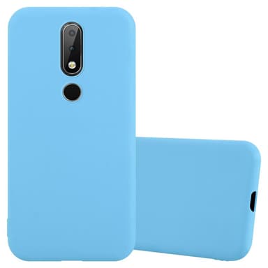 Deksel Nokia 6.1 PLUS / X6 Silikon cover (blå)