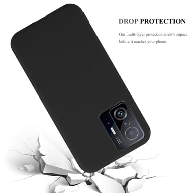 Deksel Xiaomi 11T / 11T PRO Silikon cover (svart)