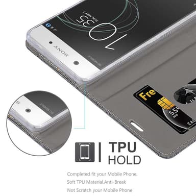 Sony Xperia XA1 lommebokdeksel etui (grå)