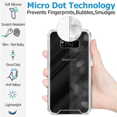Samsung Galaxy S8 Deksel Case Cover (gjennomsiktig)