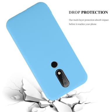 Deksel Nokia 6.1 PLUS / X6 Silikon cover (blå)