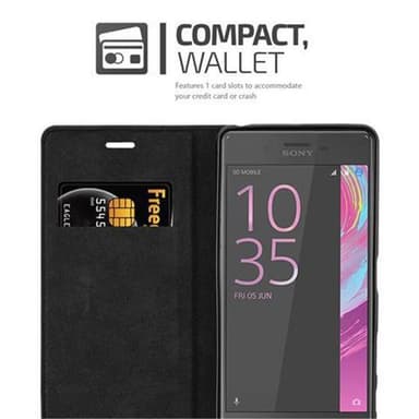 Sony Xperia X PERFORMANCE lommebokdeksel case (svart)