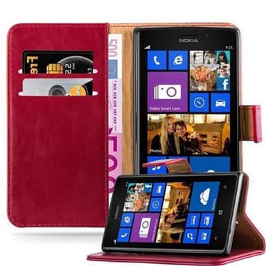 Nokia Lumia 925 lommebokdeksel etui (rød)