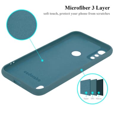 Motorola MOTO E6s 2020 silikondeksel case (Grønn)
