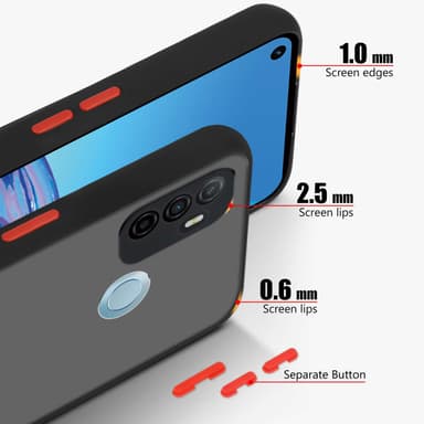 Oppo A53s Deksel Case Cover (Svart)