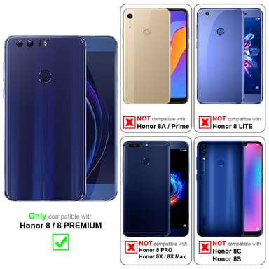 Deksel Honor 8 / 8 PREMIUM case (rød)