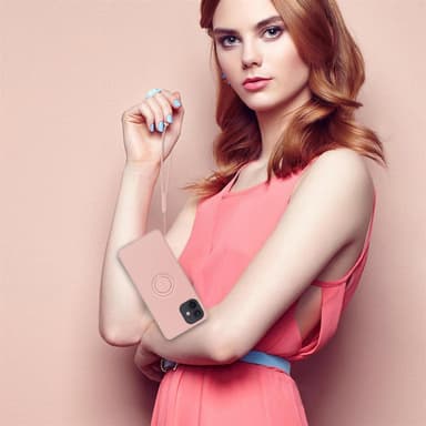 Deksel iPhone 12 MINI Ring Case (rosa)