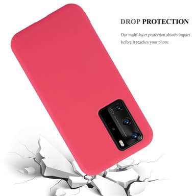 Deksel Huawei P40 PRO / P40 PRO+ Silikon cover (rød)