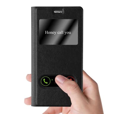 Sony Xperia Z5 PREMIUM lommebokdeksel cover (svart)