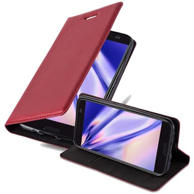 HTC ONE M10 lommebokdeksel case (rød)