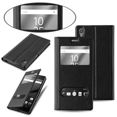 Sony Xperia Z5 PREMIUM lommebokdeksel cover (svart)