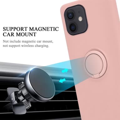 Deksel iPhone 12 MINI Ring Case (rosa)