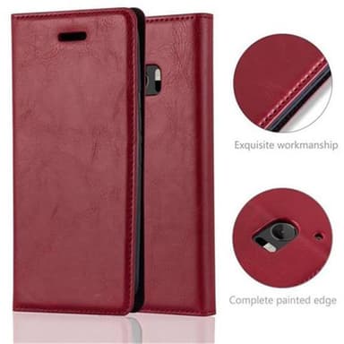 HTC ONE M10 lommebokdeksel case (rød)