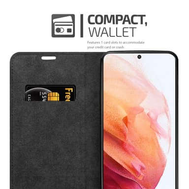 Samsung Galaxy S21 5G lommebokdeksel case (grå)