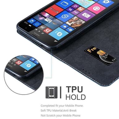 Nokia Lumia 1320 Deksel Case Cover (blå)