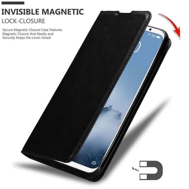 MEIZU 16 lommebokdeksel case (svart)