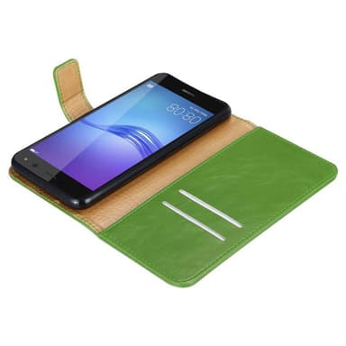 Huawei Y5 2017 / Y6 2017 lommebokdeksel etui (grønn)