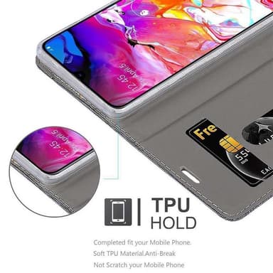 Samsung Galaxy A70 / A70s lommebokdeksel etui (grå)