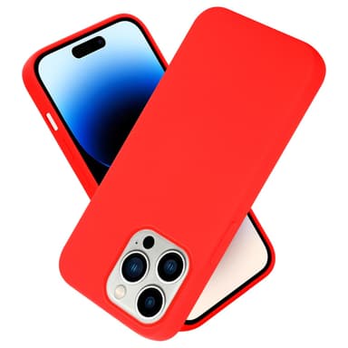 iPhone 14 PRO silikondeksel case (rød)