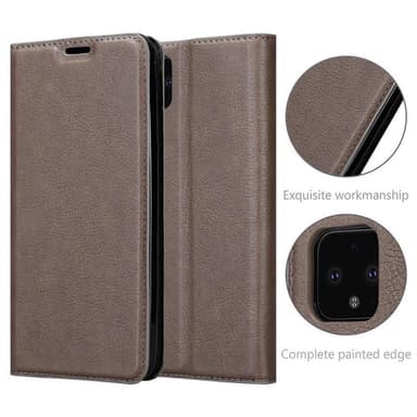 Google PIXEL 4 lommebokdeksel case (brun)