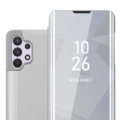 Samsung Galaxy A32 4G lommebokdeksel etui (sølv)