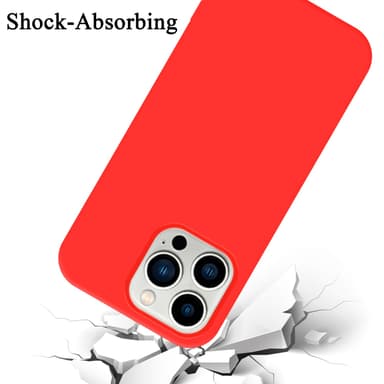 iPhone 14 PRO silikondeksel case (rød)