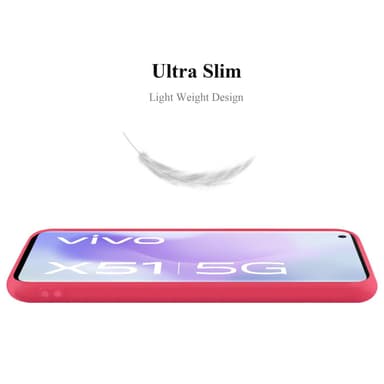 Deksel Vivo X51 5G Silikon cover (rød)