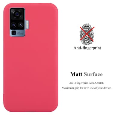Deksel Vivo X51 5G Silikon cover (rød)