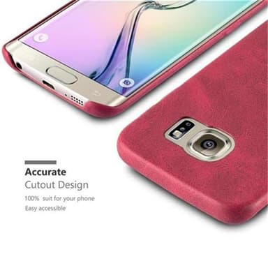 Samsung Galaxy S6 EDGE Hardt Deksel Cover (rød)
