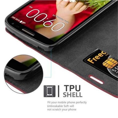 LG G2 MINI lommebokdeksel case (rød)