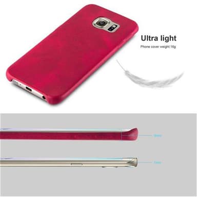 Samsung Galaxy S6 EDGE Hardt Deksel Cover (rød)