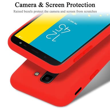 Samsung Galaxy J6 2018 silikondeksel case (rød)