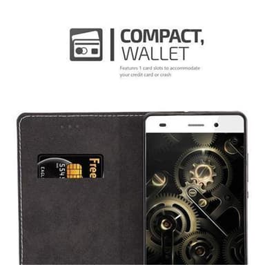 Huawei P8 LITE 2015 Deksel Case Cover (svart)