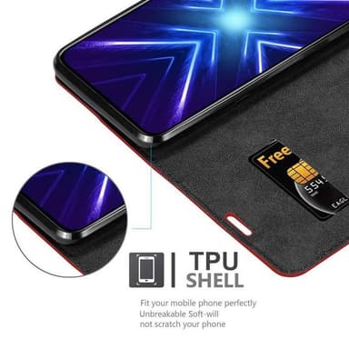 Honor 9X PRO lommebokdeksel case (rød)