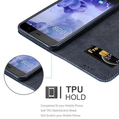 HTC U PLAY Deksel Case Cover (blå)