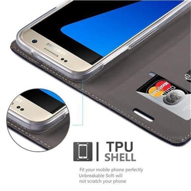Samsung Galaxy S7 lommebokdeksel etui (blå)