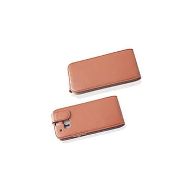 HTC ONE M8 Deksel Cover Etui (brun)