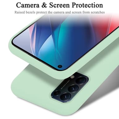 Oppo FIND X3 LITE silikondeksel case (grønn)