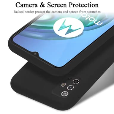 Motorola MOTO G10 / G30 silikondeksel case (Svart)
