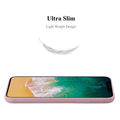 Deksel iPhone X / XS Silikon cover (rosa)