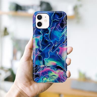 iPhone 12 / 12 PRO lommebokdeksel etui (blå)