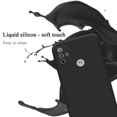 Motorola MOTO G10 / G30 silikondeksel case (Svart)