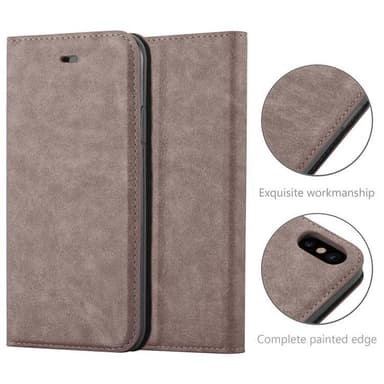 iPhone XS MAX lommebokdeksel case (brun)