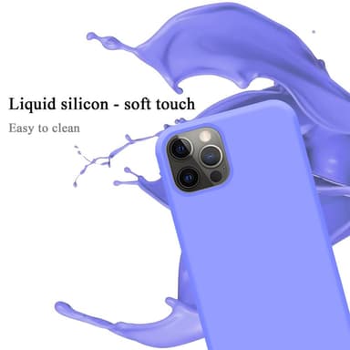 iPhone 12 / 12 PRO silikondeksel case (lilla)